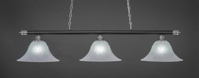 Oxford 3 Light Bar Shown In Matte Black Finish With 14" White Marble Glass (373-CHMB-53315) - lights