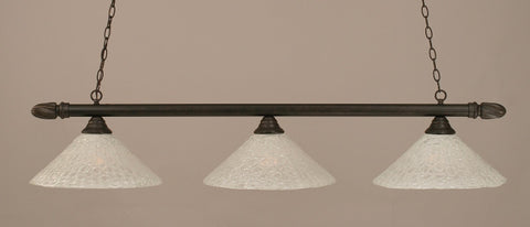 Copy of Round 3 Light Bar In Dark Granite Finish With 16" Gold Ice Glass (383-DG-714) - lights