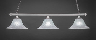 Square 3 Light Bar In Brushed Nickel Finish With 14" White Marble Glass (803-BN-53315) - lights