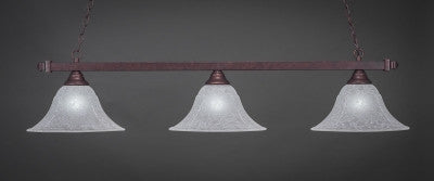 Square 3 Light Bar In Bronze Finish With 14" White Marble Glass (803-BN-53315) - lights