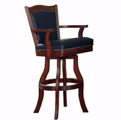 Monticello Leather Swivel Stool - Stools & Chairs - 1