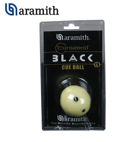 Aramith Tournament Black Dot Cue Ball (6 dots) NOT IN BLISTER PACK