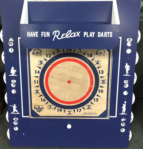 American Dartboard Scorekeepers Cabinet Blue/White - Darts