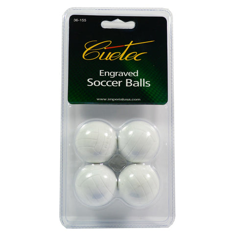  Cuetec Foosball Engraved Soccer Balls (4 Pack) - Accessory