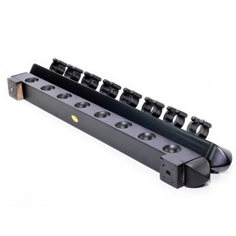 Roman 2 Piece Wall Rack (8 Cue) - Black - Cue Rack