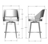 Lorna CUSTOM Swivel Stool