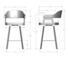 Carmen CUSTOM Swivel Stool