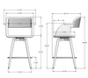 Sorrento CUSTOM Swivel Stool