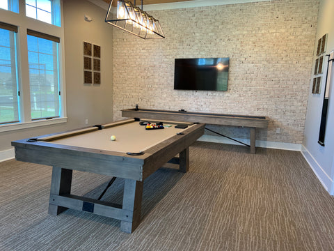 8ft Issac Pool Table & 12ft Isaac Shuffleboard BUNDLE - LAST ONE