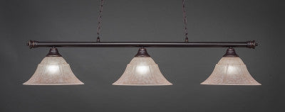  Oxford 3 Light Bar In Dark Granite Finish With 14" Italian Marble Glass (373-DG-53318) - lights