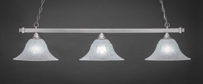  Square 3 Light Bar In Brushed Nickel Finish With 14" White Marble Glass (803-BN-53315) - lights