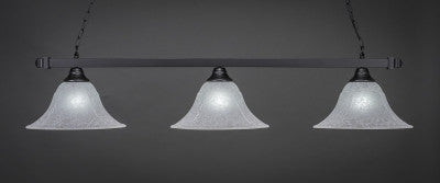  Square 3 Light Bar In Matte Black Finish With 14" White Marble Glass (803-MB-53315) - lights