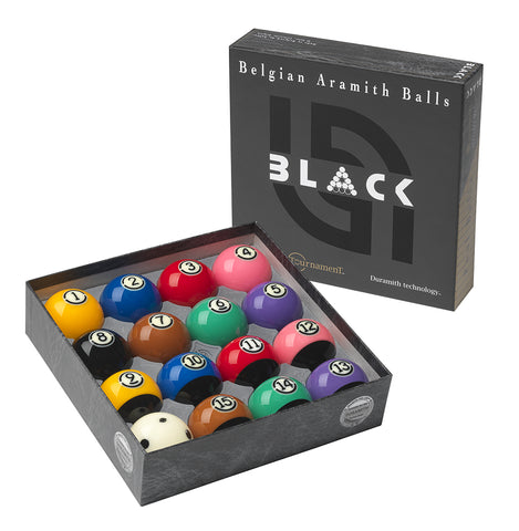 Aramith BLACK Tournament Billiard Ball Set