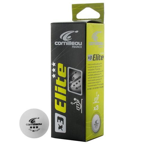  Cornilleau Elite Ping Pong Balls 3 Pack - Accessory