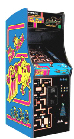  Ms. Pac-Man/Galaga Stand Up Game - game