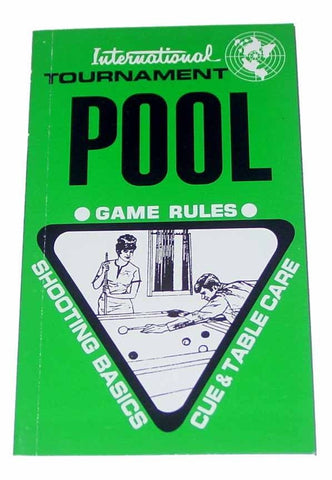  International Tournament Pool Game Rules Book - Accessory